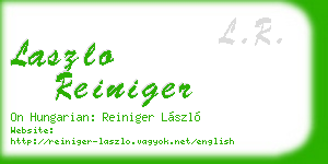 laszlo reiniger business card